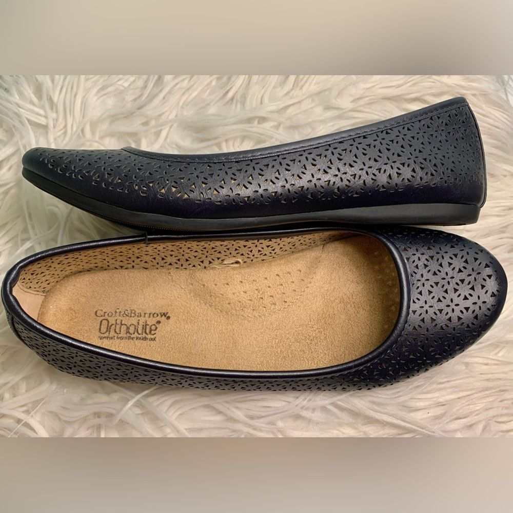 Croft & Barrow Women's Black Ballet Flats